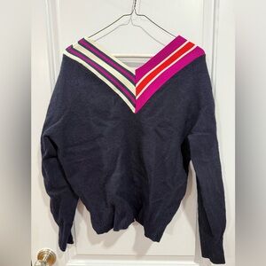 Size small navy Sandro sweater